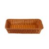 A1744 Rattan Basket Food Fruit Storage Basket Rectangular Fruit Plate