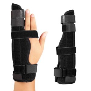 Anti-sprain fixing bracket for tail finger, specification: L (black)