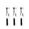 3 Boxes RAOYI Spiral Hair Couple Teeth Brush Small Round Head Adult Soft Hair Toothbrush(Black+White)