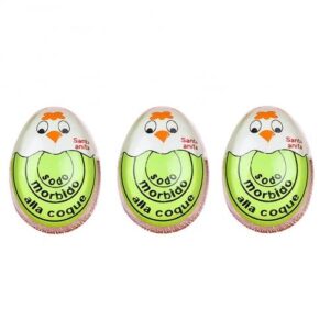 3 PCS Boiled Egg Timer Reminder Color-changing Cartoon Egg Timer, Specification: Green Chick