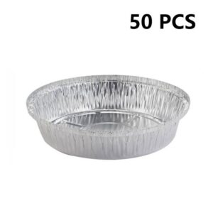 50 PCS / Set Thickened Circular Baking Tray Grilled Meat Paper