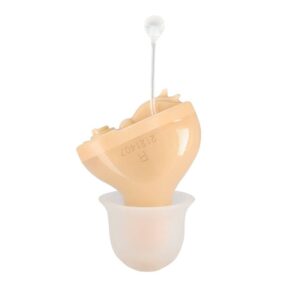 Battery type digital noise reduction hearing aid sound amplifier for the elderly (white left ear)