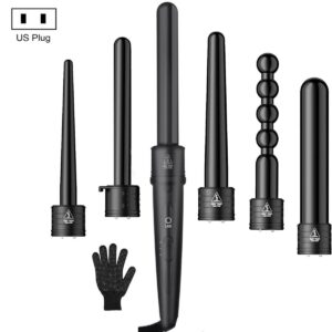 6-in-1 tube replacement LED display tourmaline ceramic curler