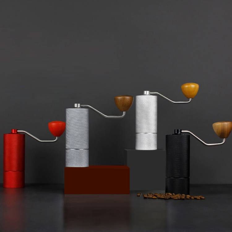 CNC Stainless Steel Hand Crank Coffee Bean Grinder, Specification: Seven Corner