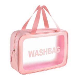 PVC transparent waterproof portable makeup bag