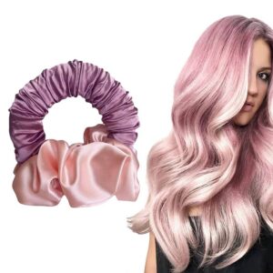 Traceless Meatball Head Hair Coiler Portable Sleep Heatless Curling Stick (Light Pink)