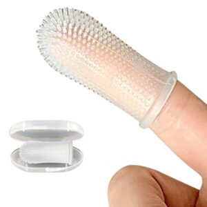 Pet silicone teeth cleaning fingertips, oral cleaning toothbrushes