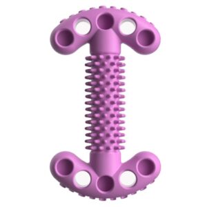 Pet toy bone type molar stick TPR chewing teeth cleaning toy (purple)