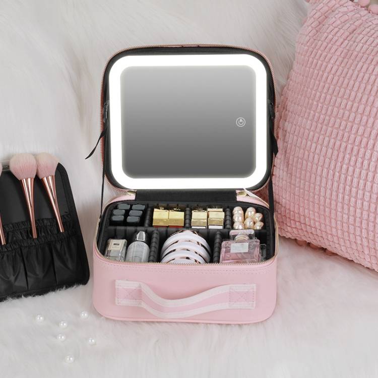 Na Shi Lian TM1060 Large capacity illuminated makeup bag