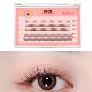 BQI B7229 Light and natural curling three-dimensional slim false eyelashes, style: A type + fishtail + lower eyelashes (200 pieces)