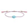 Colorful woven rope adjustable turtle bracelet