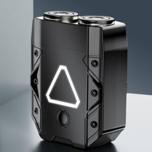 Mecha full body water washing shaver, rechargeable 2-blade electric shaver with luminous button