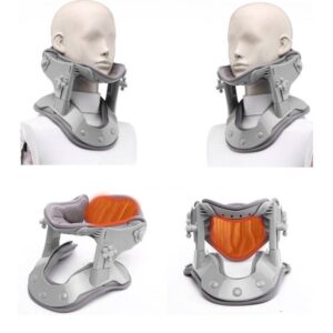 Cervical traction device for household adjustable hot compress stretching neck support