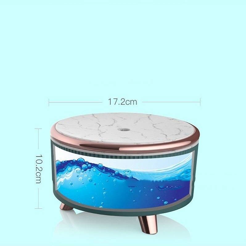 Ultrasonic Aromatherapy Machine Humidifier Essential Oil Diffuser European Standard (Purple Flower Dot)