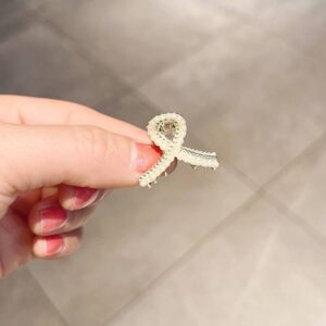 10 pieces of LD358 cross style pearl mini hair clip for sale, girl bangs hair accessories