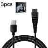 3pcs 4.8V 1.25A electric shaver USB charging cable suitable for Panasonic ES-LM31 ES-PLM3B