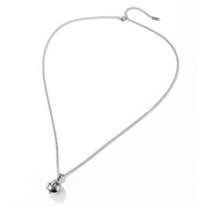 Men’s Titanium Steel 24 Basketball Pendant Necklace