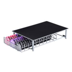 The 3 Rows Drawer Type Coffee Capsule Holder Organizer Can Storage 60pcs Milk Ball(Silver Gray)