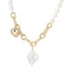 N2209-2 Smooth Diamond Love Women’s Elegance Necklace with Collar Chain