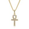 Cross exaggerated hip-hop necklace collarbone chain