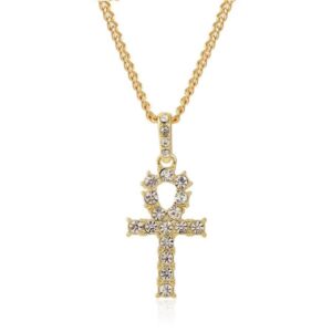 Cross exaggerated hip-hop necklace collarbone chain
