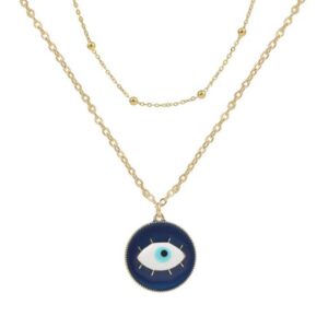 Angel’s Eye Pendant Multi layered Necklace
