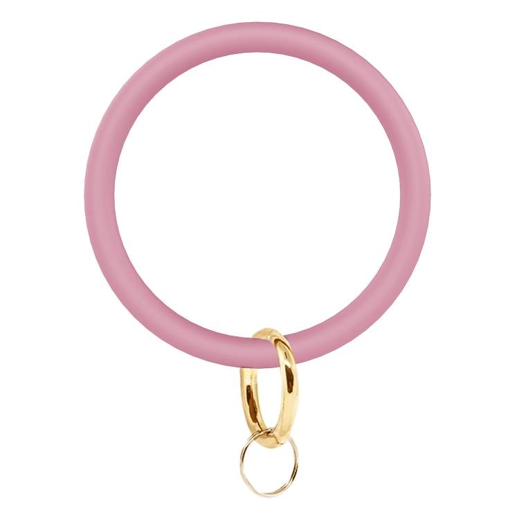 SiB005 large circular silicone bracelet keychain outdoor sports silicone bracelet