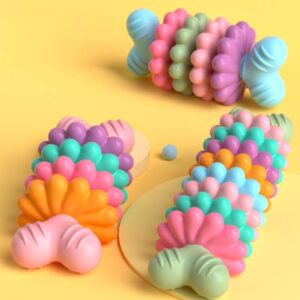 BG5051 pet chew toy, bone-shaped dog molar stick, specifications: 4 petals (green)