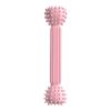 TPR teething stick dog toy barbell shape pet chewing teeth cleaning stick (powder)