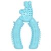 BG5058 pet chew toy crocodile pliers shaped dog molar stick (blue)