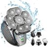 6-in-1 9-blade multifunctional USB shaver, full body water washing shaver, men’s hair clipper