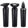 Three-in-one multifunctional electric razor, nose hair and sideburn trimmer (English unisex version)