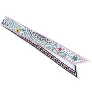 Women’s tied hair scarves, headbands, ponytails, ribbons, hair accessories (double-sided tarot sun)