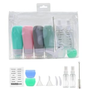 14 piece silicone split bottle travel suit spray bottle set cosmetics bottle set