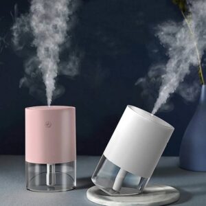 350ml slanted humidifier desktop car home aromatherapy machine creative portable diffuser, specifications: environmentally friendly green-battery vers