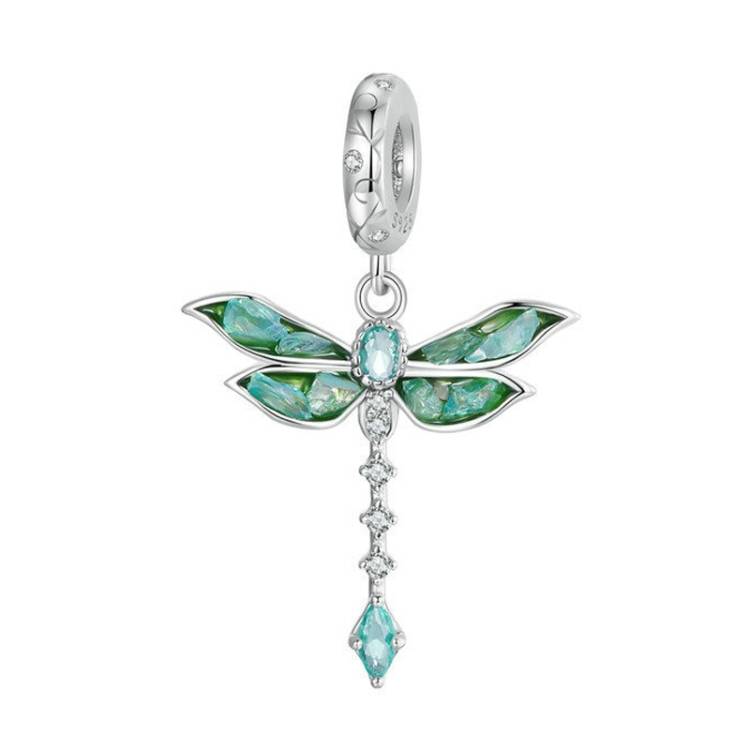 S925 Sterling Silver Plating Dragonfly DIY Pendant