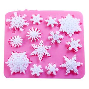 2 pieces for sale DIY sugar flipping cake mold snowflake silicone mold