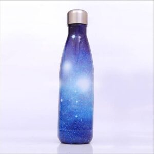 Starry Sky Pattern Thermal Cup Vacuum Flask Heat Water Bottle Portable Stainless Steel Sports Kettle, Capacity:500ml