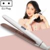Professional straightener LED display screen ceramic coating plate ion curling hair straightener clip (European standard 45W)