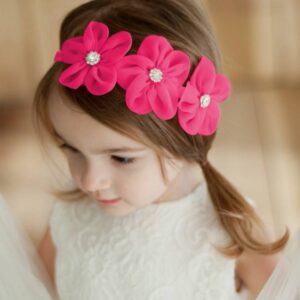 Ribbon diamond headband newborn headband girl flower head children’s hair accessories