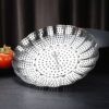 Stainless Steel Folding Retractable Lotus Steamer Tray