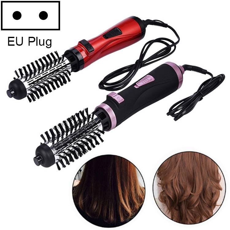 360 degree rotating hair dryer brush professional hair dryer comb electric curler color random