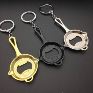 Pan Bottle Opener Key Chain Car Bag Pendant