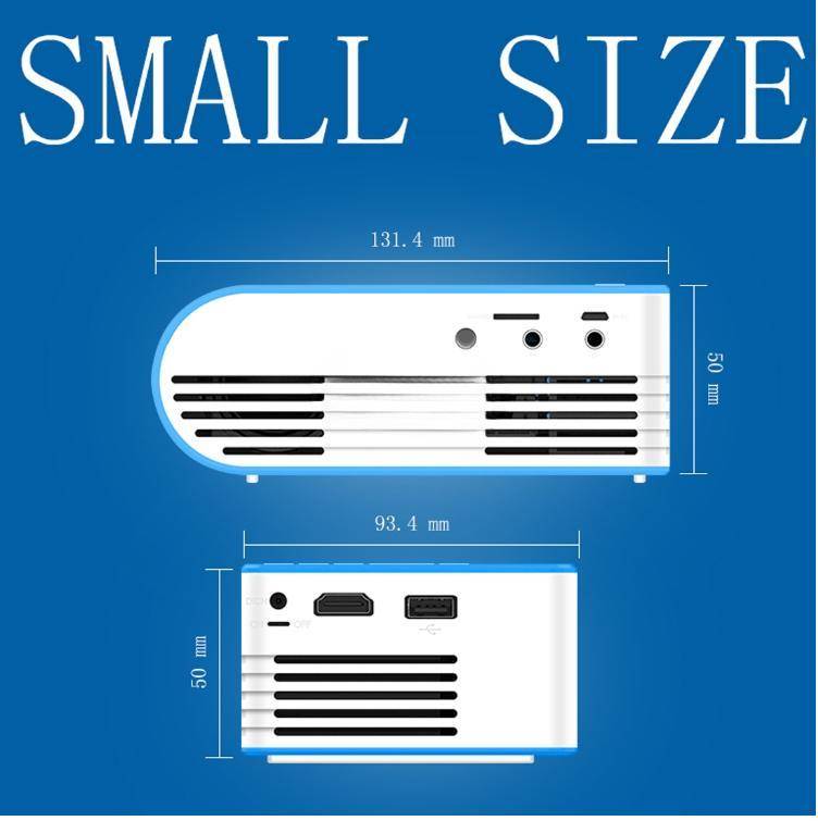 YG210 320x240 400-600 Lumens Mini LED Projector with HDMI & AV & SD & USB support