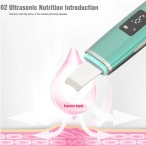 Ultrasonic skin shoveling machine blackhead removing beauty instrument ion importer pore cleansing instrument