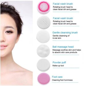 6 in 1 Waterproof Face Cleanser (Size: 135 x 80x 40mm)