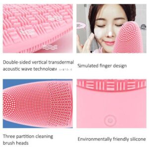 Aire AE-618 Electric Silicone Facial Cleanser Face Cleaner Ultrasonic Vibration Waterproof Face Washer
