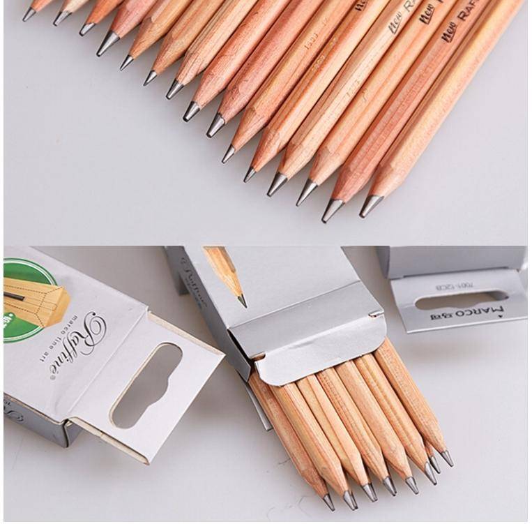 Sold in packs of 12 Marco 7001 Sketch Pencils Log Drawing Pencils Marco Pencils Drawing Pencils