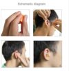 Anti-Noise Sleeping Earplugs Soft Slow Rebound Memory Foam Material Sold in Pairs of 10 (Color: Orange)