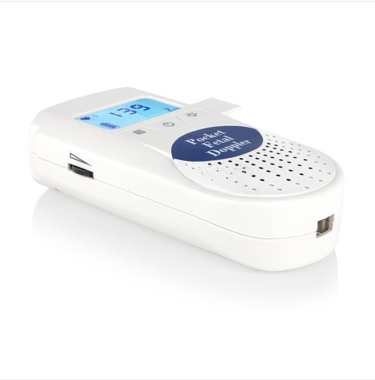 FD-100 LED Digital Prenatal Fetal Stethoscope Doppler Sonogram Fetal Heartbeat Detector (Blue)